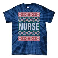 Nurse Ugly Christmas Sweater Tie-Dye T-Shirt