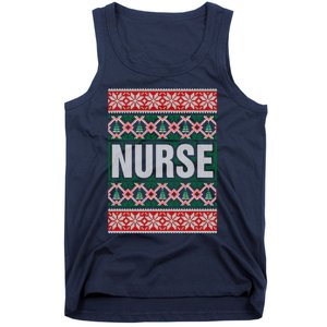 Nurse Ugly Christmas Sweater Tank Top