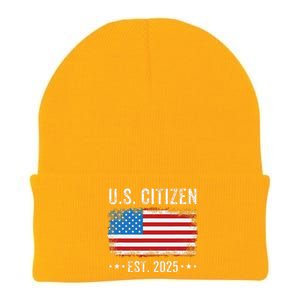 New Us Citizen Est 2025 American Immigrant Citizenship Knit Cap Winter Beanie