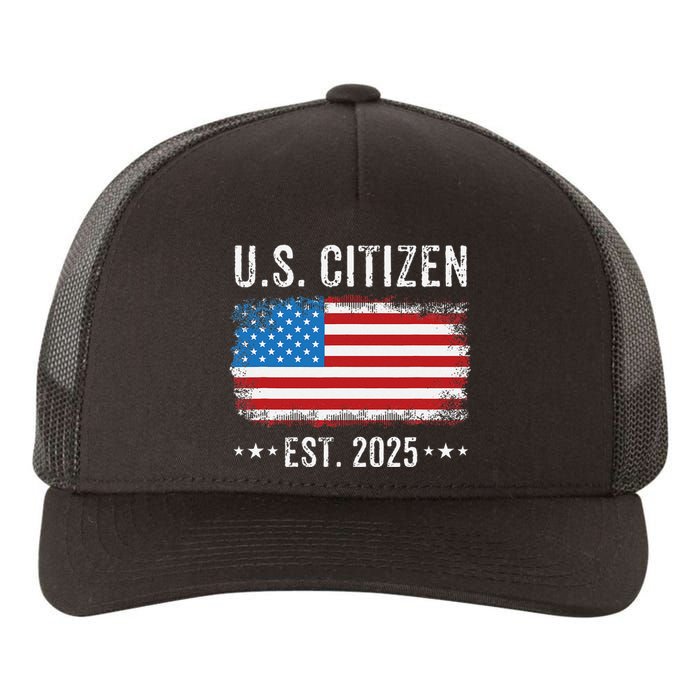 New Us Citizen Est 2025 American Immigrant Citizenship Yupoong Adult 5-Panel Trucker Hat