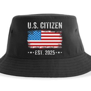 New Us Citizen Est 2025 American Immigrant Citizenship Sustainable Bucket Hat