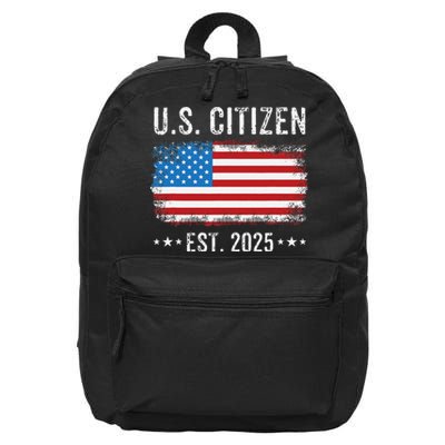 New Us Citizen Est 2025 American Immigrant Citizenship 16 in Basic Backpack