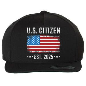 New Us Citizen Est 2025 American Immigrant Citizenship Wool Snapback Cap