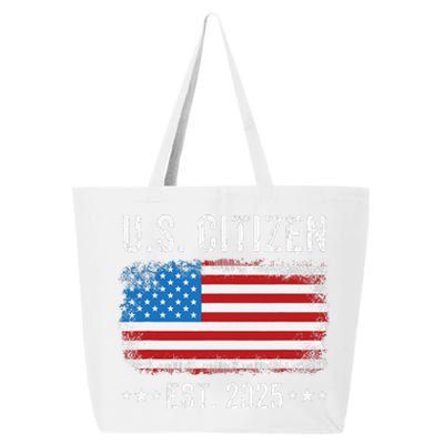 New Us Citizen Est 2025 American Immigrant Citizenship 25L Jumbo Tote