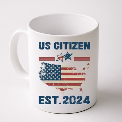 New Us Citizen Est 2024 Immigrant American Citizenship Party Coffee Mug