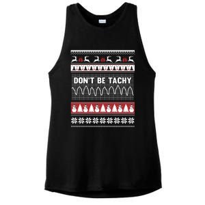 Nurse Ugly Christmas DonT Be Tachy Cool Gift Ladies PosiCharge Tri-Blend Wicking Tank