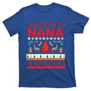 Nana Ugly Christmas Sweater Funny Grandma Xmas Sweaters Mom Funny Gift T-Shirt