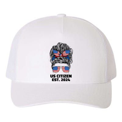 New Us Citizen Est 2024 Citizenship American Usa Women Wife Yupoong Adult 5-Panel Trucker Hat