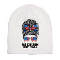 New Us Citizen Est 2024 Citizenship American Usa Women Wife Short Acrylic Beanie