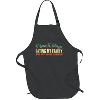 Not Using Commas Funny Error For Grammar Nerds Full-Length Apron With Pockets