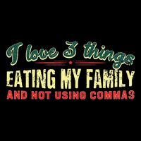 Not Using Commas Funny Error For Grammar Nerds Full-Length Apron With Pockets