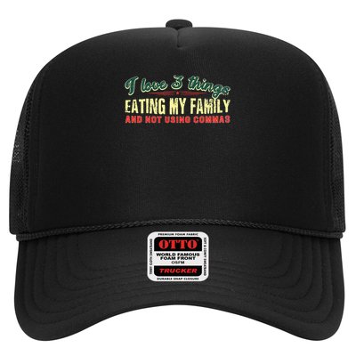Not Using Commas Funny Error For Grammar Nerds Trucker Hat