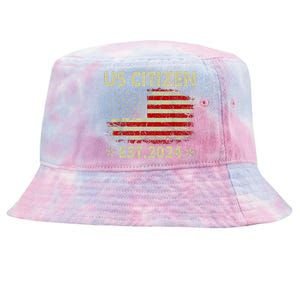 New Us Citizen Est 2024 American Immigrant Tie-Dyed Bucket Hat