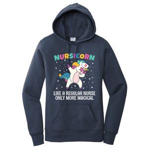 Nursicorn Unicorn Dabbing Nursicorn Dabbing Lovers Funny Gift Women's Pullover Hoodie