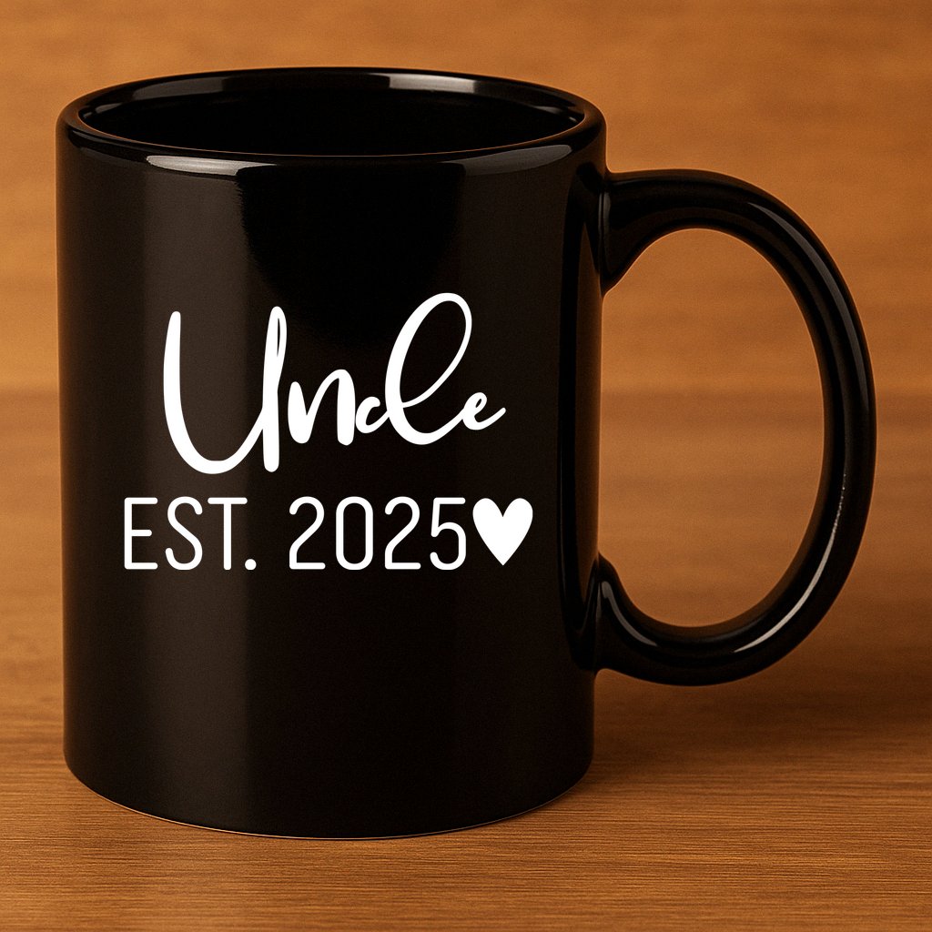 New Uncle Est. 2025 11oz C Handle Ceramic Mug