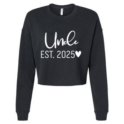 New Uncle Est. 2025 Cropped Pullover Crew