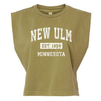 New Ulm Est 1854 Minnesota Mn Vintage Sports Established Design Garment-Dyed Women's Muscle Tee