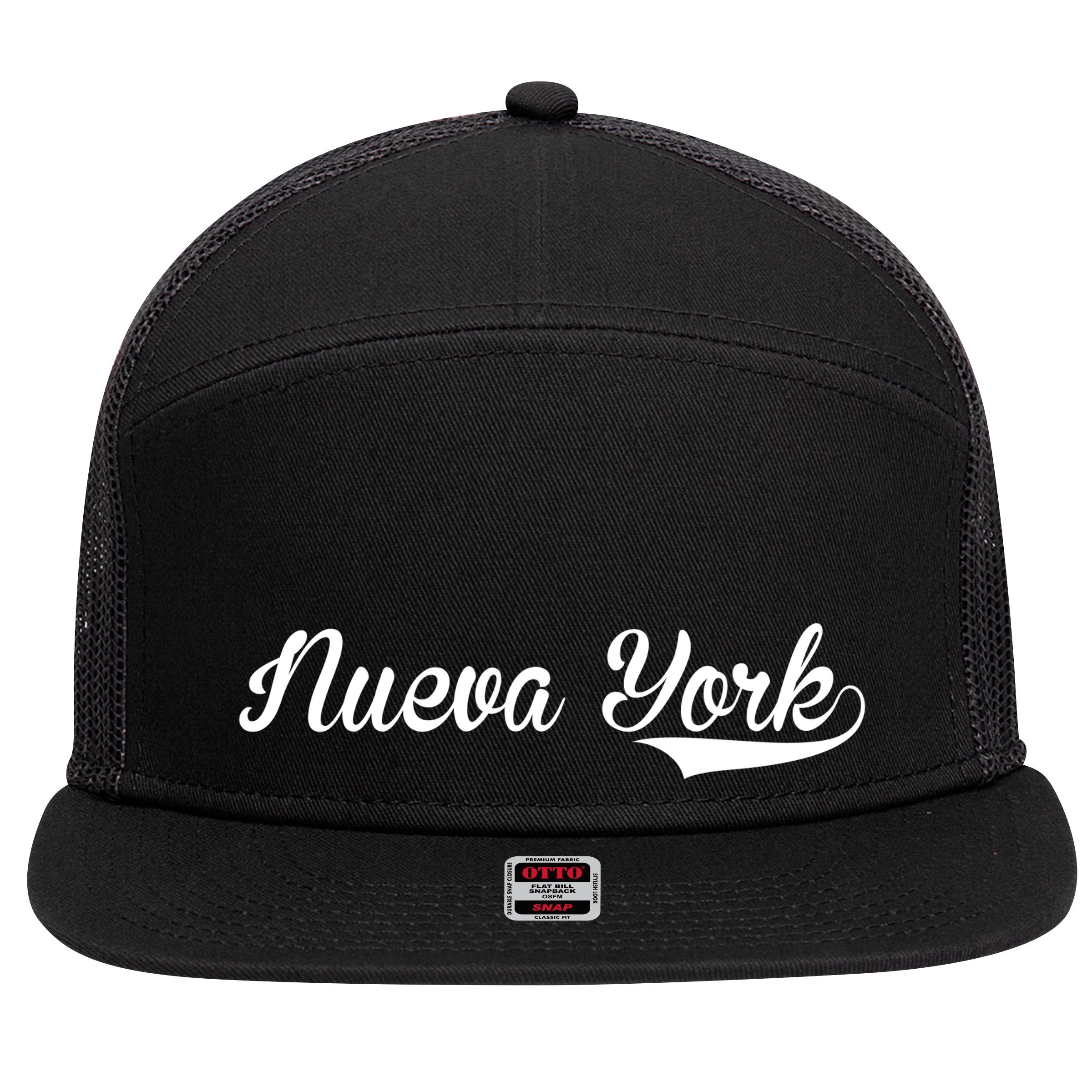 Nueva York 7 Panel Mesh Trucker Snapback Hat