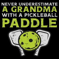 Never Underestimate Grandma With Pickleball Paddle Women Cooling Performance Crew T-Shirt