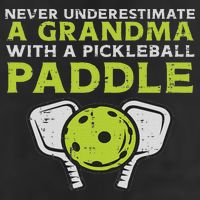Never Underestimate Grandma With Pickleball Paddle Women Adult Drive Performance Visor