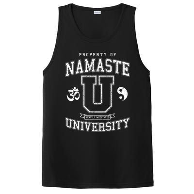 Namaste University Heavily Meditated Yoga Vintage Varsity Meaningful Gift PosiCharge Competitor Tank