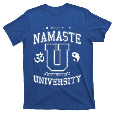 Namaste University Heavily Meditated Yoga Vintage Varsity Meaningful Gift T-Shirt