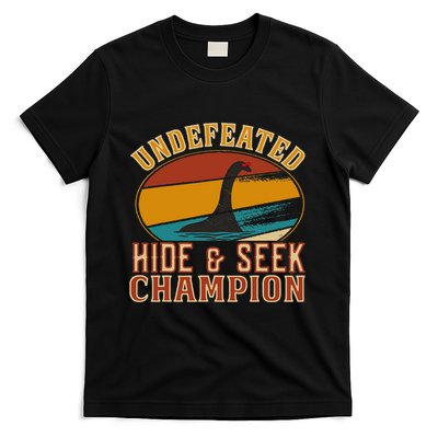 Nessie Undefeated Hide And Seek Champion Funny Nessie T-Shirt