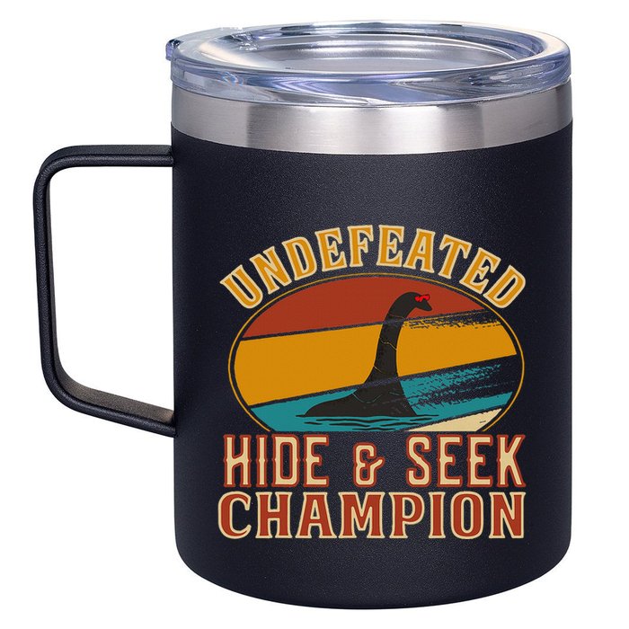 Nessie Undefeated Hide And Seek Champion Funny Nessie 12oz Stainless Steel Coffee Mug