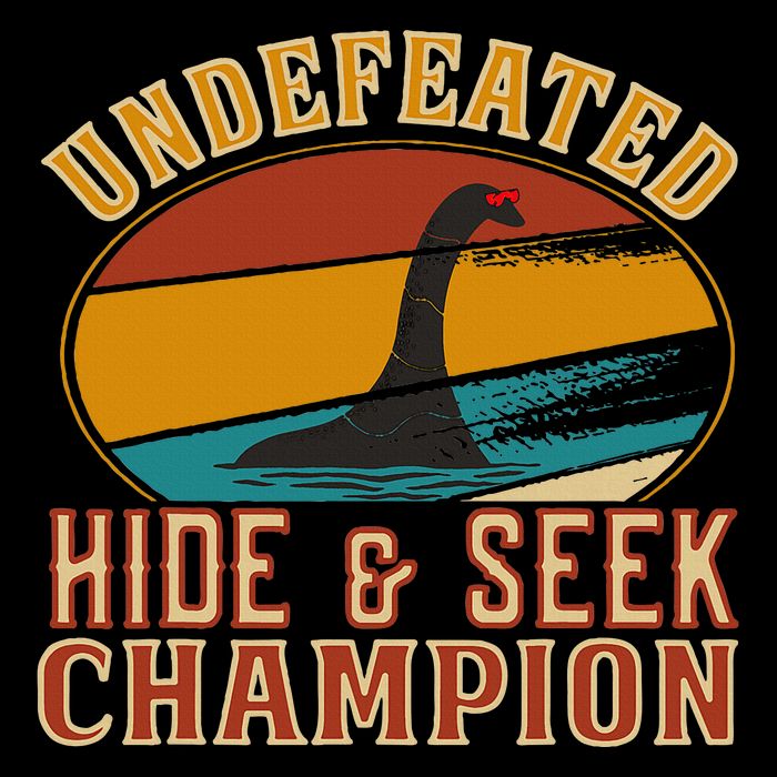 Nessie Undefeated Hide And Seek Champion Funny Nessie Tall Sweatshirt