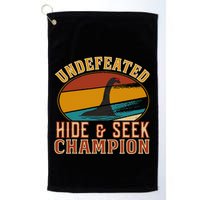 Nessie Undefeated Hide And Seek Champion Funny Nessie Golf Towel