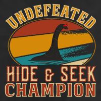 Nessie Undefeated Hide And Seek Champion Funny Nessie Golf Towel