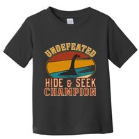 Nessie Undefeated Hide And Seek Champion Funny Nessie Toddler T-Shirt
