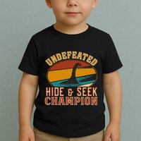 Nessie Undefeated Hide And Seek Champion Funny Nessie Toddler T-Shirt