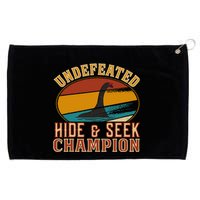 Nessie Undefeated Hide And Seek Champion Funny Nessie Grommeted Golf Towel