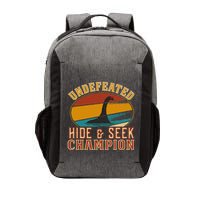 Nessie Undefeated Hide And Seek Champion Funny Nessie Vector Backpack