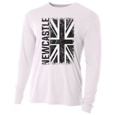 Newcastle United Kingdom British Flag Vintage Souvenir Cooling Performance Long Sleeve Crew