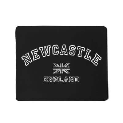 N.E.W.C.A.S.T.L.E United Kingdom British Flag Vintage Souvenir Mousepad