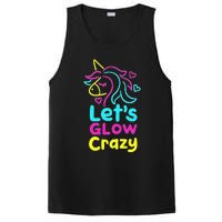 Neon Unicorn Lets Glow Crazy Retro 80s Group Party Squad PosiCharge Competitor Tank