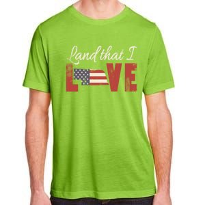 Nebraska Usa Land That I Love Patriotic July 4th Gift Adult ChromaSoft Performance T-Shirt