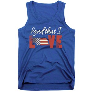 Nebraska Usa Land That I Love Patriotic July 4th Gift Tank Top