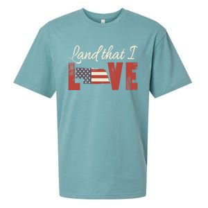 Nebraska Usa Land That I Love Patriotic July 4th Gift Sueded Cloud Jersey T-Shirt