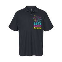 Neon Unicorn Lets Glow Crazy Retro 80s Group Party Squad Softstyle Adult Sport Polo