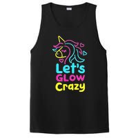 Neon Unicorn Lets Glow Crazy Retro 80s Group Party Squad PosiCharge Competitor Tank