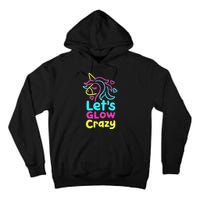 Neon Unicorn Lets Glow Crazy Retro 80s Group Party Squad Tall Hoodie