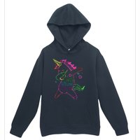 Neon Unicorn Let's Glow Crazy Retro 80s Group Party Squad Urban Pullover Hoodie