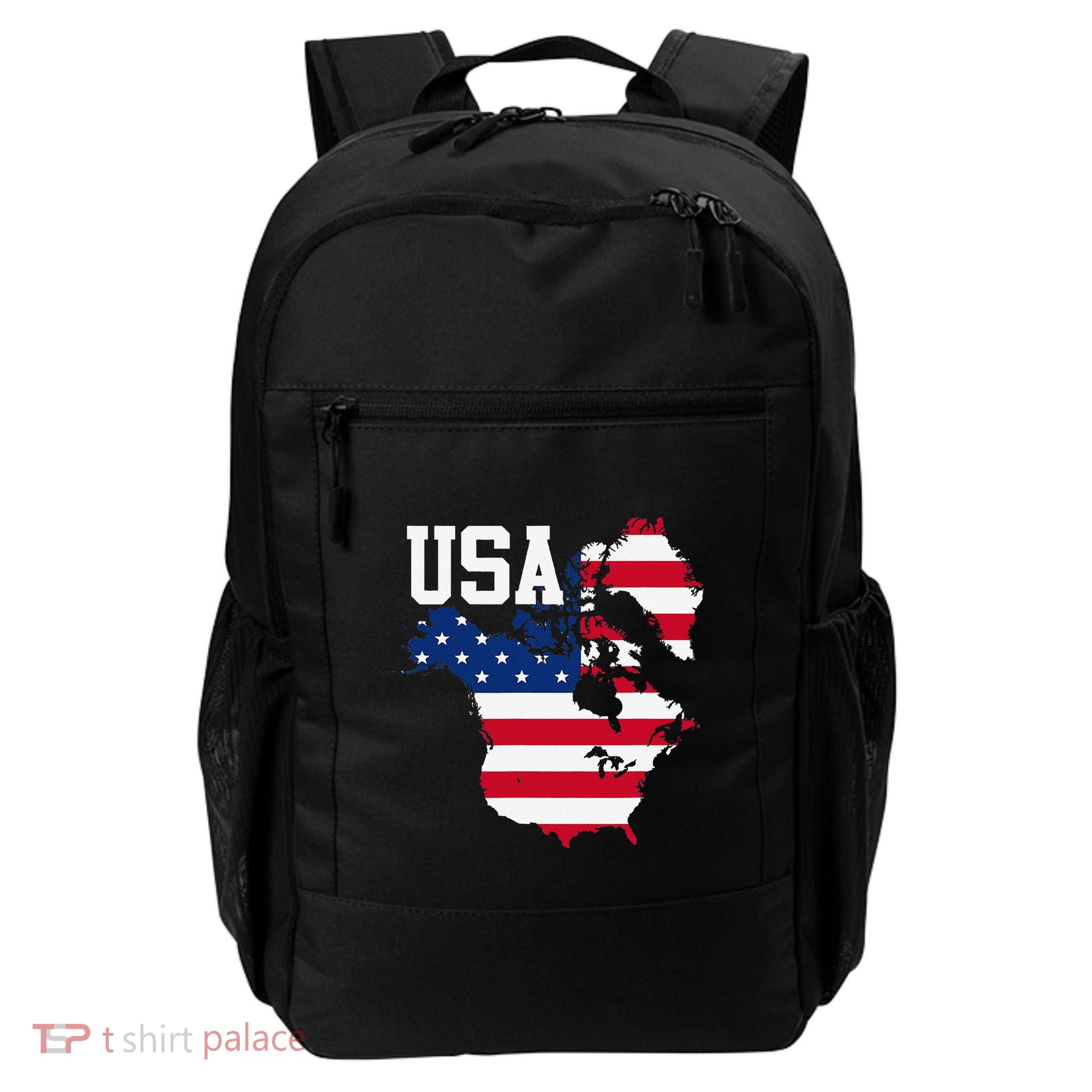 New Usa Map Now Featuring Canada And Greenland Funny Gift Daily Commute Backpack