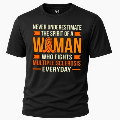 Never Underestimate Multiple Sclerosis Awareness Graphic Gift Performance Shirt