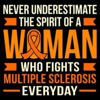 Never Underestimate Multiple Sclerosis Awareness Graphic Gift City Backpack