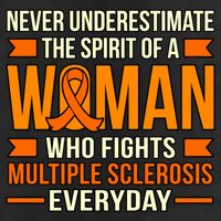 Never Underestimate Multiple Sclerosis Awareness Graphic Gift Adult Drive Performance Visor