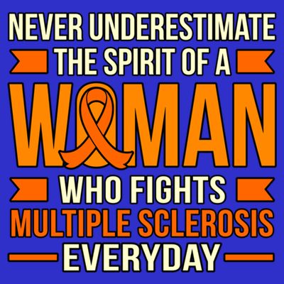 Never Underestimate Multiple Sclerosis Awareness Graphic Gift T-Shirt